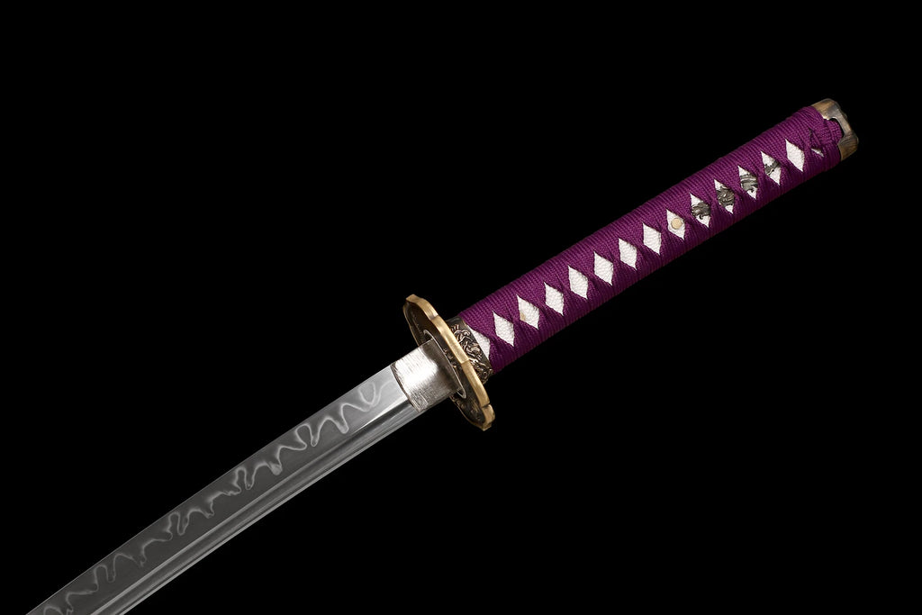 The Dragon’s Breath: Clay-Tempered T10 Katana with Brass Dragon Tsuba