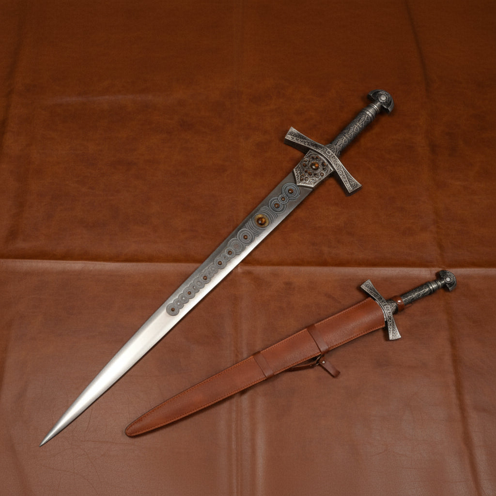 The Michaela Aegis: Stainless Steel Knight Sword
