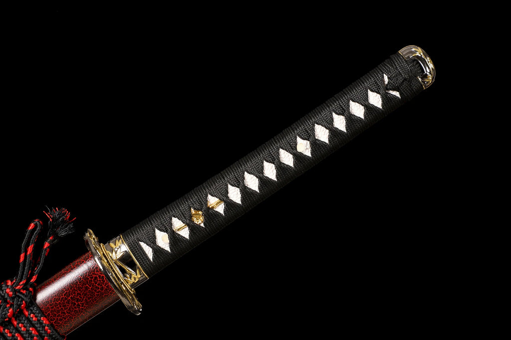 The Crimson Bamboo: Hand-Forged High Carbon Samurai Katana