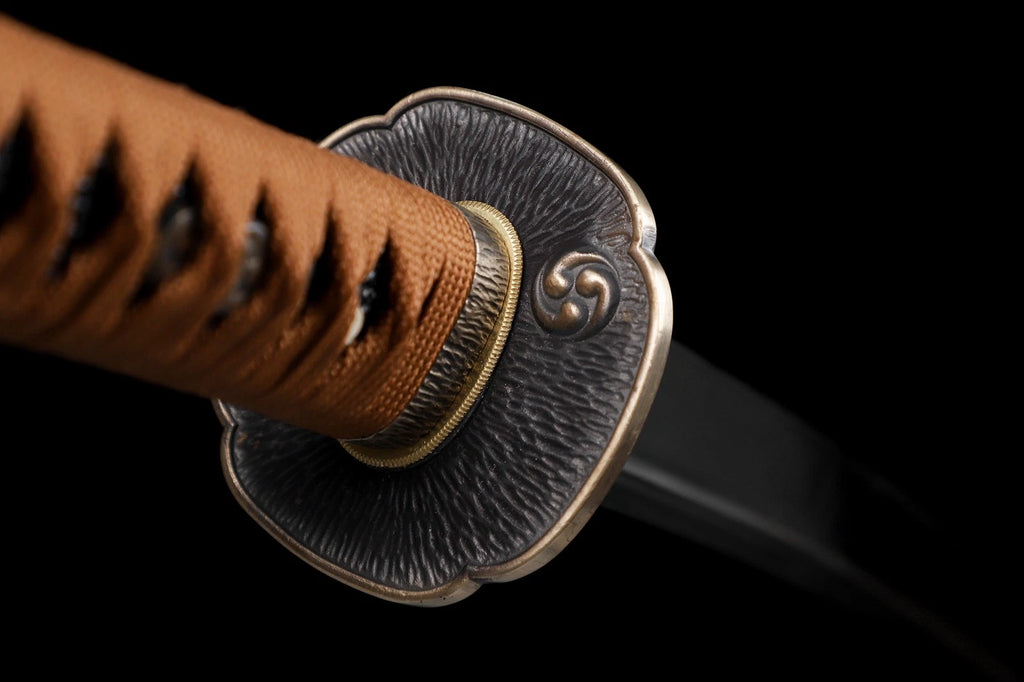 The Nomad’s Resolve: Clay-Tempered Katana with Leather Wrap