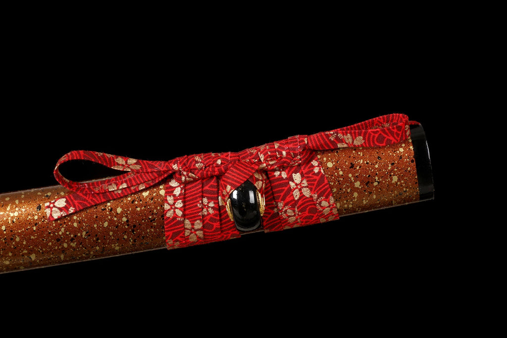 The Gilded Shogun: Hand-Forged 1095 High Carbon Gold Blade Katana