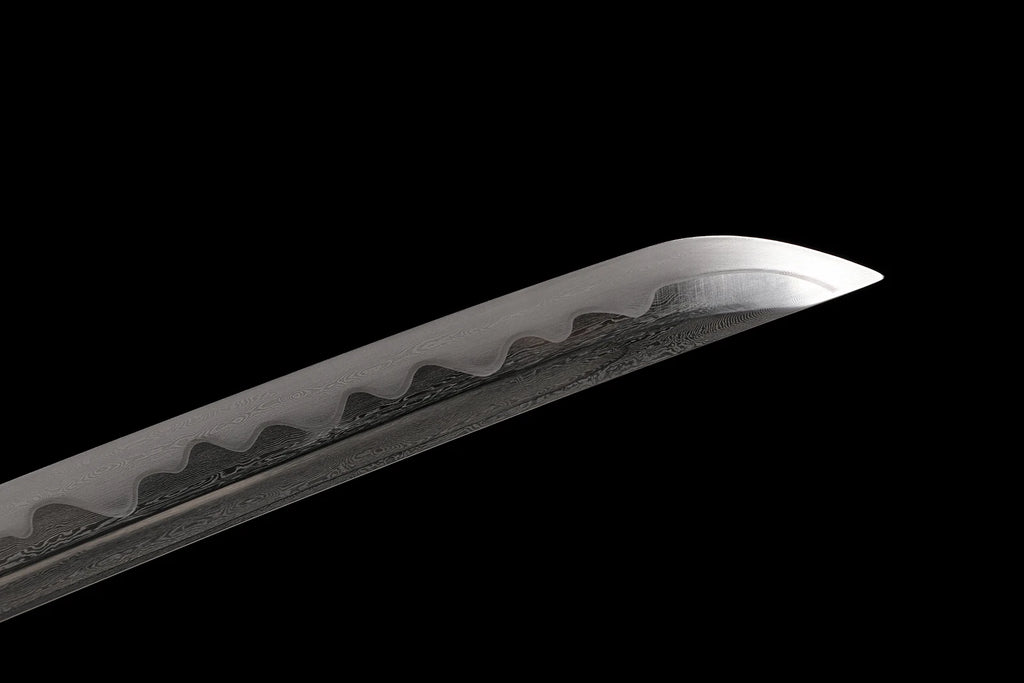 The Ember of Muspell: Damascus Folded Steel Samurai Katana