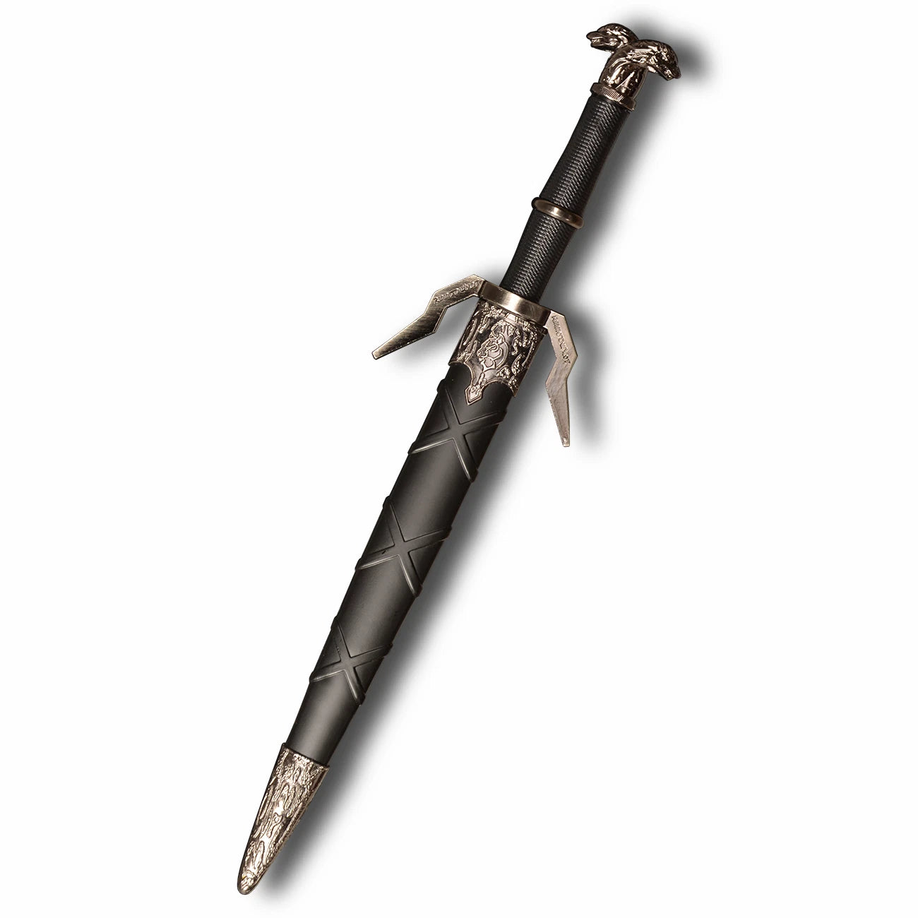 The Obsidian Vanguard: Black Stainless Steel Mini Western Sword
