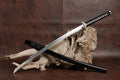 The Obsidian Sentinel: Clay-Tempered Leather-Bound Katana