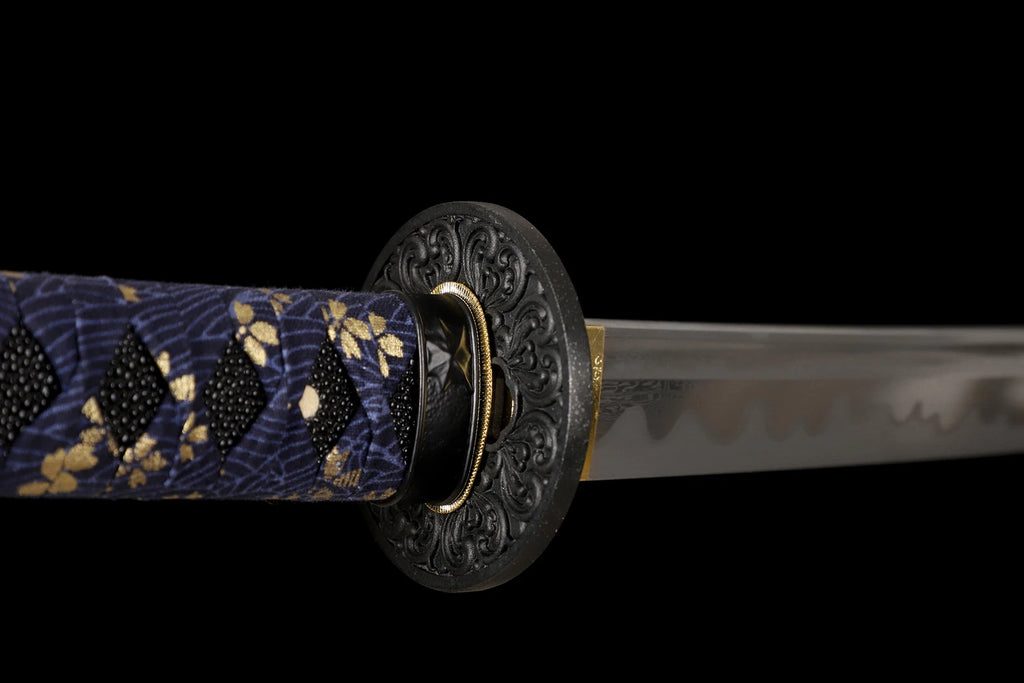 The Ember of Muspell: Damascus Folded Steel Samurai Katana