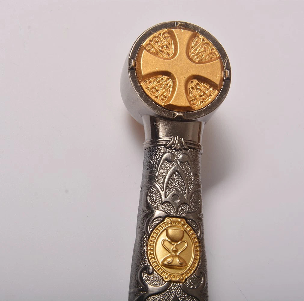 The Templar Radiance: Red Cross Stainless Steel Crusader Sword